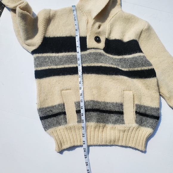 Brown Bison Pullover Knit Sweater Small - Picture 3 of 12
